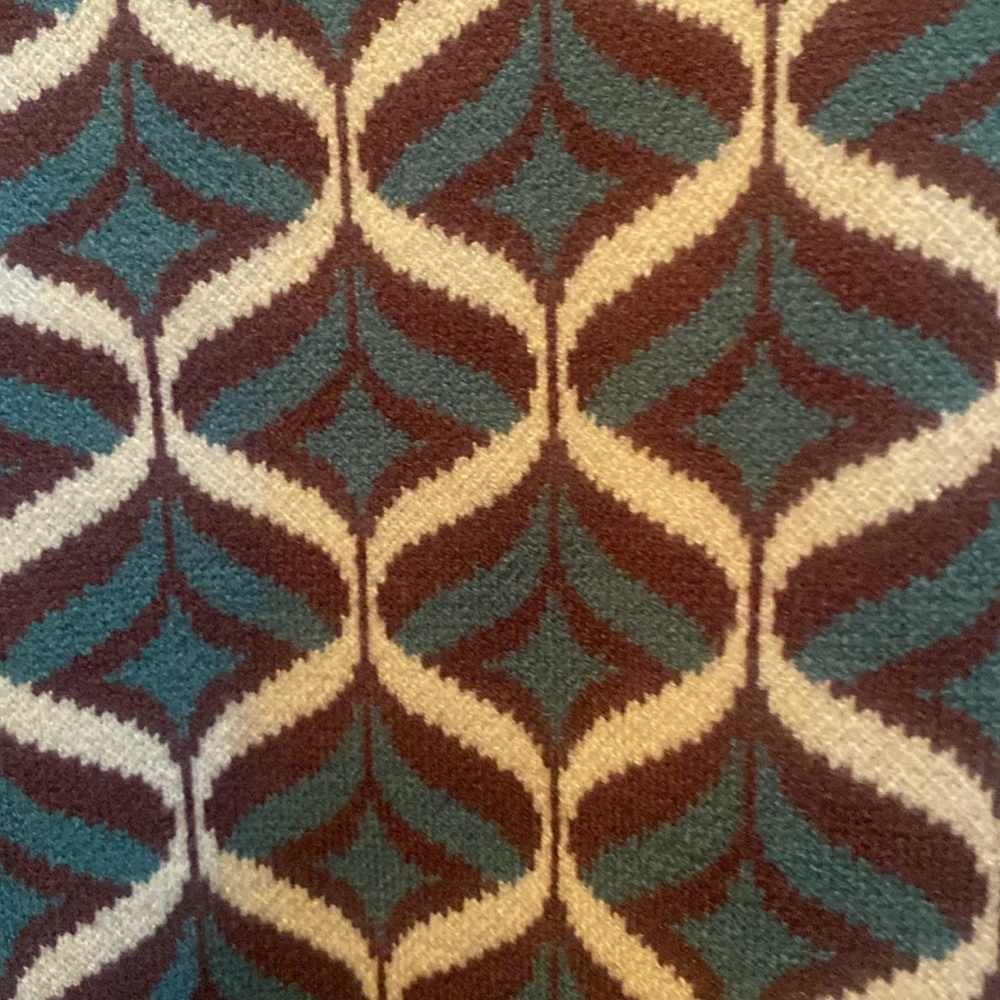 Flying Tomato Brown and Teal Knit Sweater Dress; Size L - Picture 5 of 7